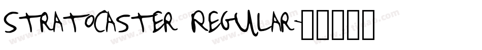 Stratocaster Regular字体转换